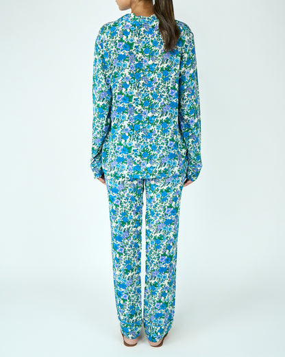 Printed Pyjama Set (Blue)