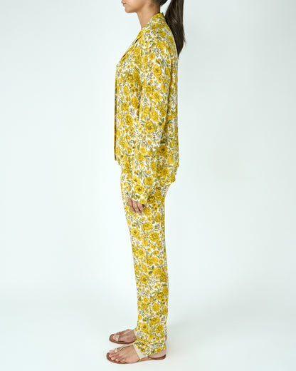 Printed Pyjama Set (Yellow)