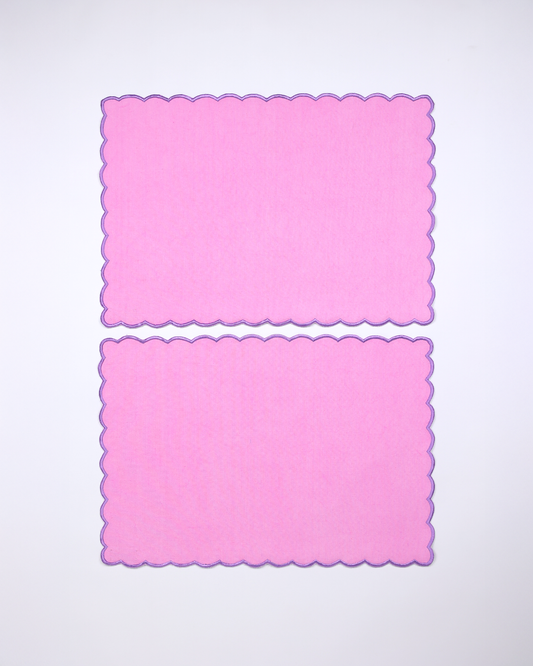 Scallop Tablemats (Pink)