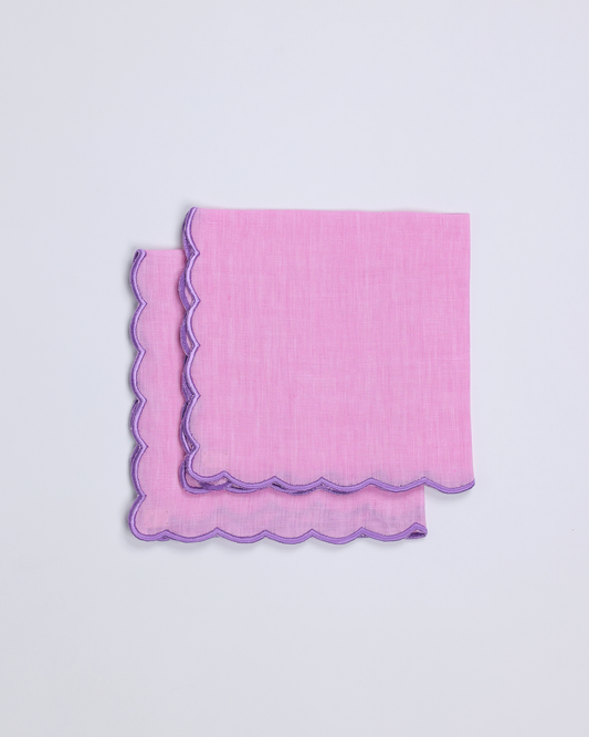 Scallop Napkins (Pink)