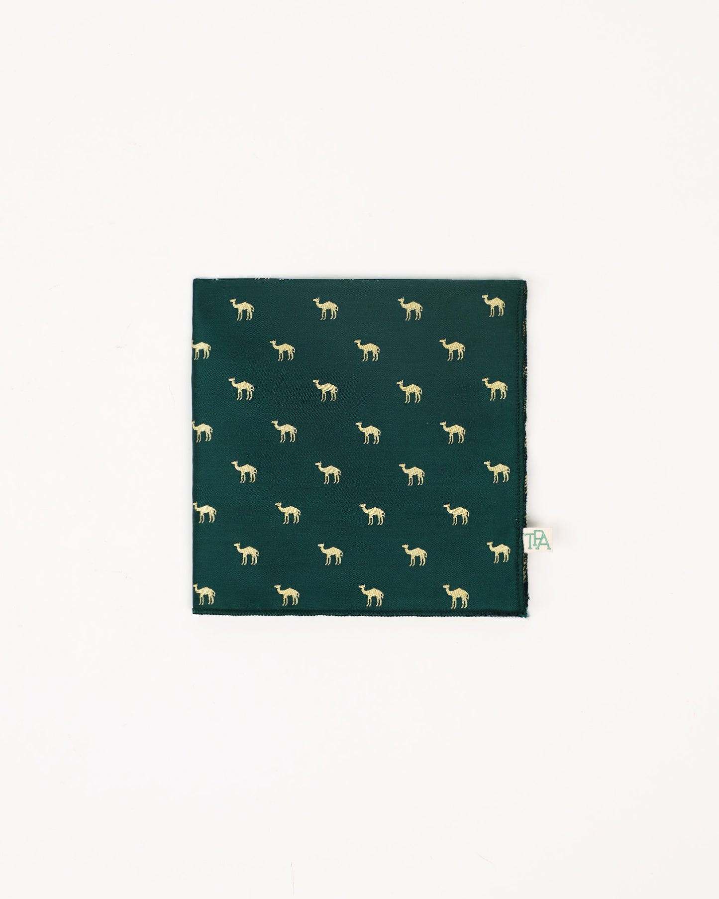 Camel Pocket Square (Green)