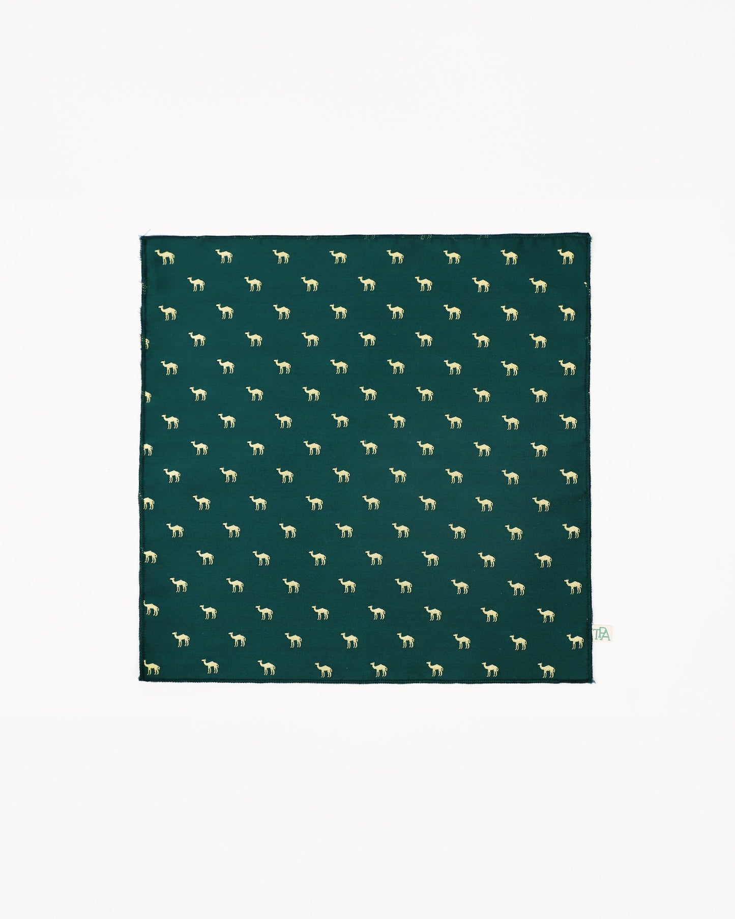 Camel Pocket Square (Green)