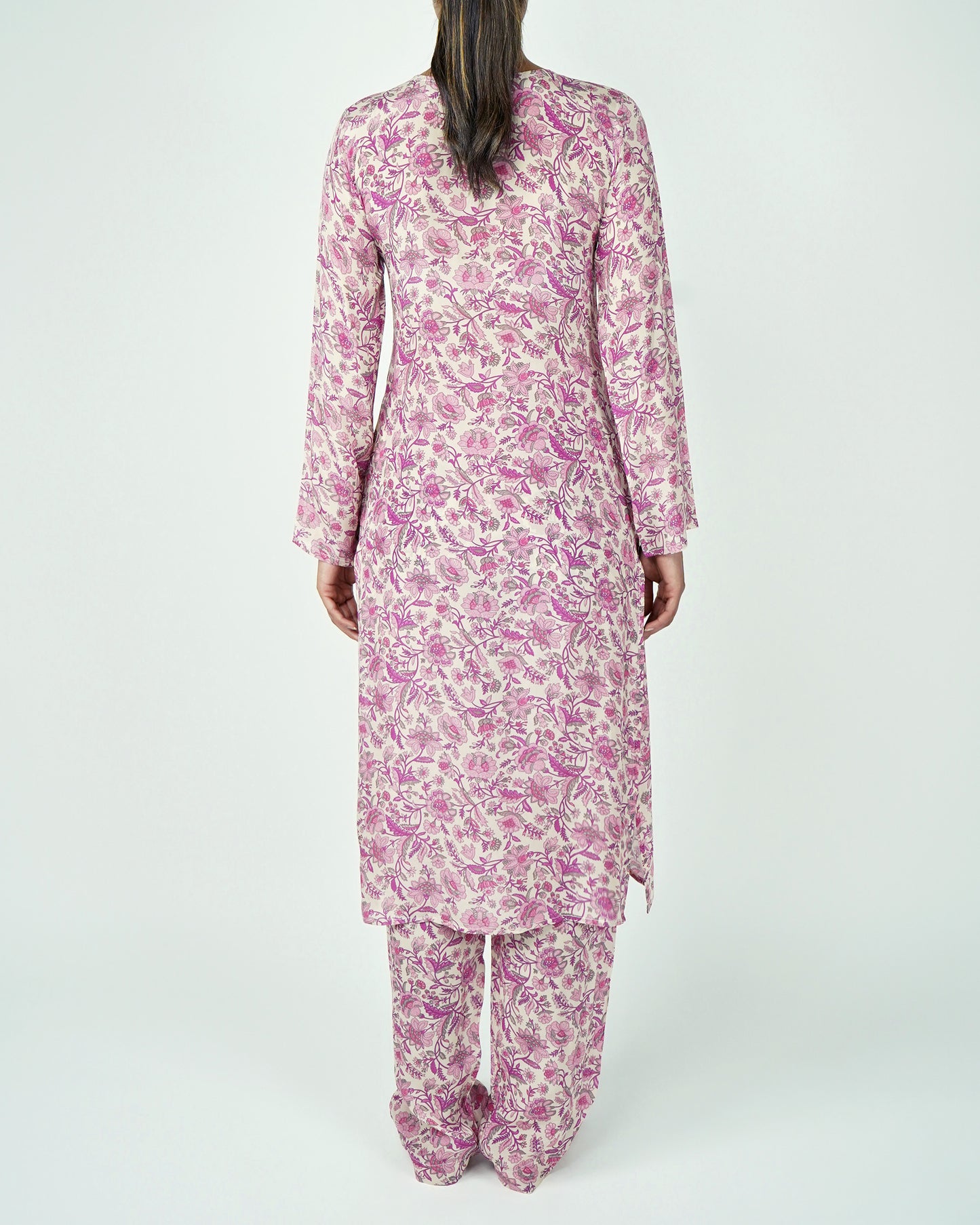 Printed Kurta Set (Pink)