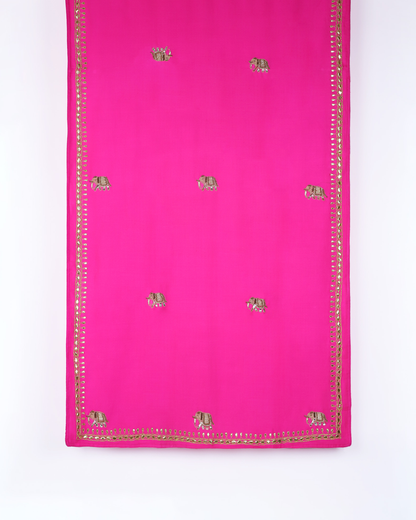 Elephant Stole (Fuschia)