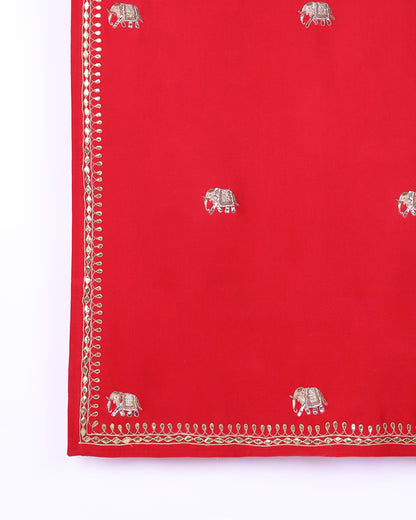 Elephant Stole (Red)