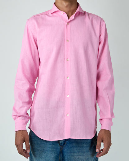 Wing Tip Collar Shirt (Pink)