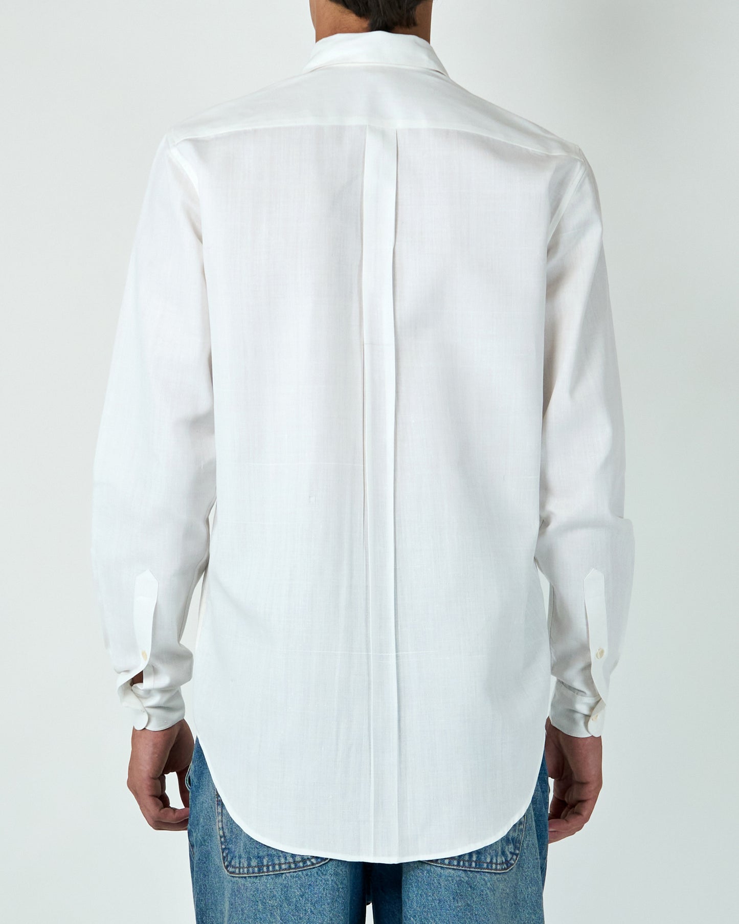 Wing Tip Collar Shirt (White)