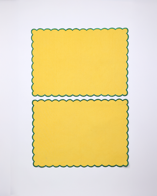 Scallop Tablemats (Yellow)