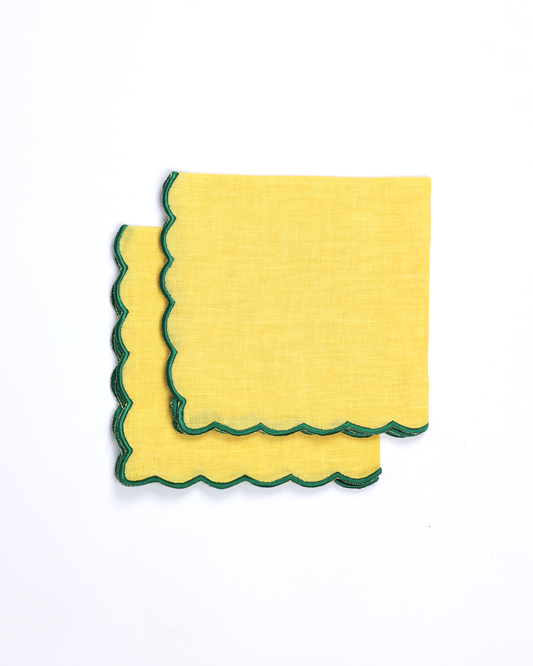 Scallop Napkins (Yellow)
