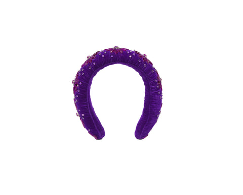 Bejeweled Hairband- Purple